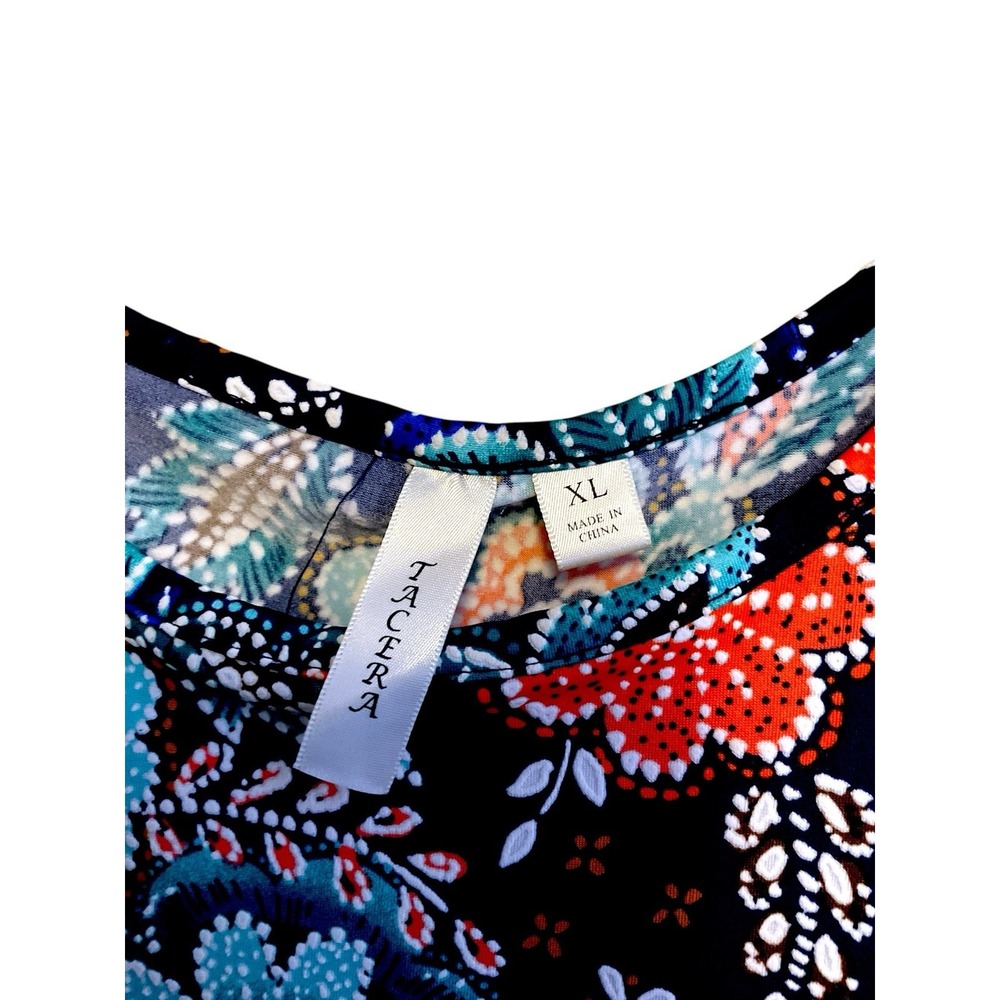 Tacera Floral Fit & Flare Sun Dress XL - Picture 6 of 7